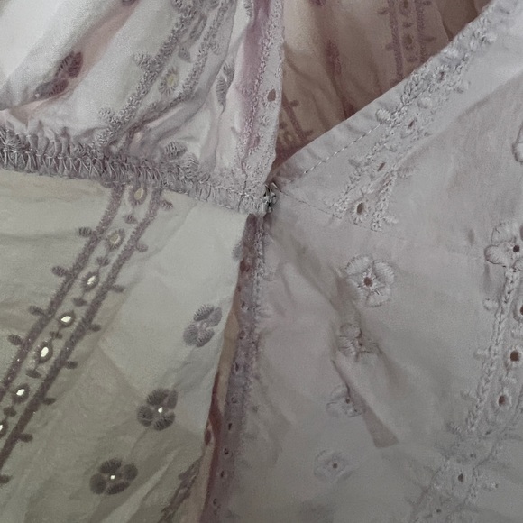 Lilac Wrap Eyelet blouse - H&M Size 4 - Picture 5 of 5